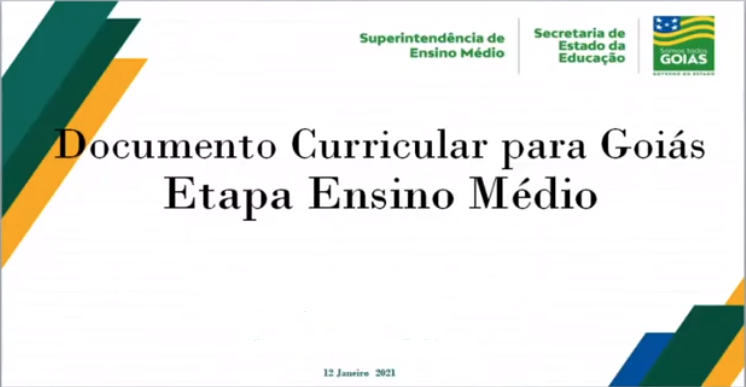 documento curricular para goiás - etapa eno médio